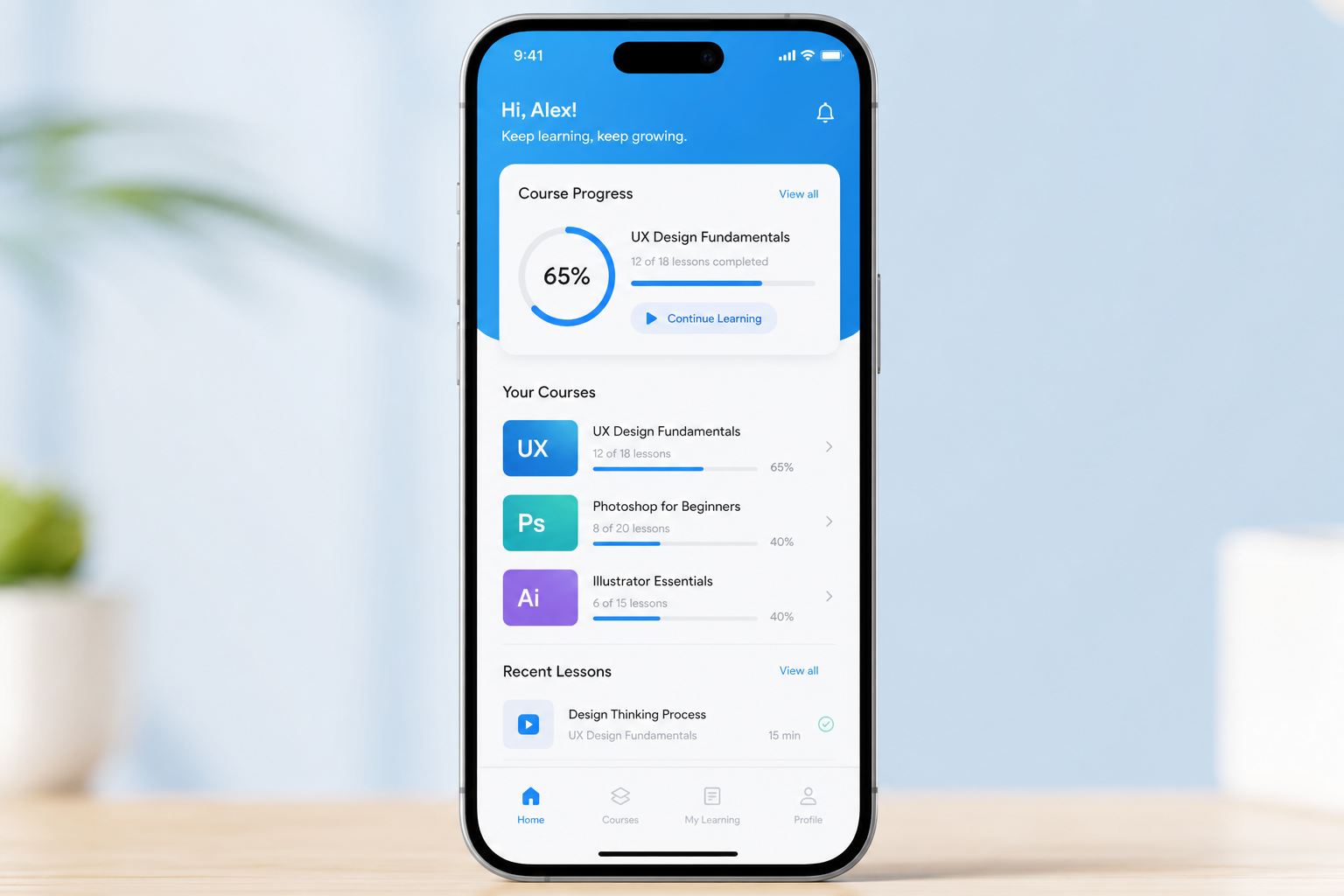 Practivoo mockups